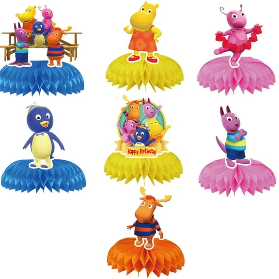 The Backyardigans Honeycomb Centerpieces Table Toppers Decorations for Birthday Party Decor Supplies