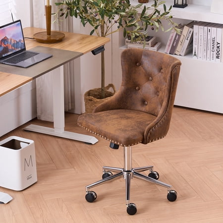ubesgoo armless office chair suede product