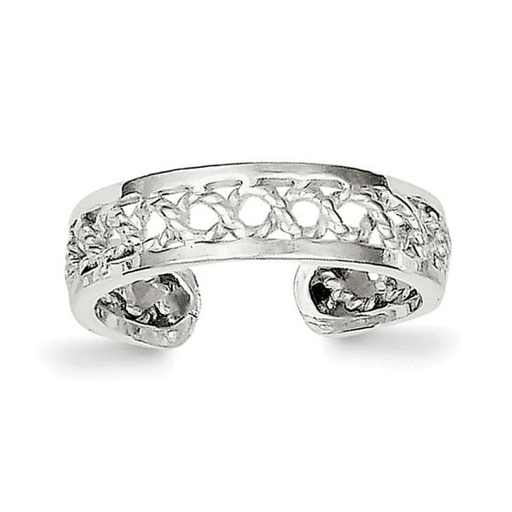 Sterling Silver Solid Toe Ring QR850
