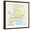 Brown Frame, variant on Art.com Uganda Political Map Art Print by Peter Hermes Furian, 24" x 24"