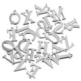 thumbnail image 1 of 100 Pieces Type Random Necklace Bangle Bracelet Pendants Jewelry Alphabet Letter Pendant Decor Handmade Handicraft Silver, 1 of 8