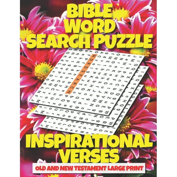 bible word search puzzle new and old testament verses inspirational