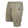 thumbnail image 2 of Shorts de Course pour Hommes Été Cargo Bermuda Extensible avec Multiples Poches Kaki m, 2 of 3