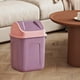 thumbnail image 5 of Cubo de basura cuadrado con tapa, para oficina, baño, de plástico, para control de olores, para espacios pequeños, para escritorios, de plástico, 5 of 6