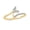 Yellow- Gold Vermeil Plated Silver, variant on 1/20 Ct Natural Diamonds Arrow Pave Fashion Rings | Vermeil Plated 925 Sterling Silver Rings | Anniversery | Bridesmaid Bands | Silver Jewelry for Her | Graduation Jewelry