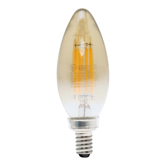 Foco Led Vela Ecosmart Ámbar E12 3 Pack