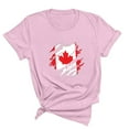 thumbnail image 3 of FAIWAD T-Shirt d'Été pour Femmes Fête du Canada Léger à Manches Courtes Col Rond T-Shirts Hauts Imprimé Graphique Blouses de Détente Basiques, 3 of 3