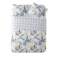 thumbnail image 2 of Mainstays Classic Paris White Polyester Quilt, King, Reversible, 2 of 7