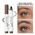 thumbnail image 5 of Microblading Eyebrow Pencil, Waterproof Eyebrow Contouring Pencil, Four-Pronged fork Tip Brow Pen with Long-Lasting Liquid Pigment, Natural Makeup Effect, Smudge-Resistant, Easy Application, 5 of 9