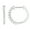 White, variant on 1/4 Ct Round Lab Grown Diamond Hoop Earring in Silver for Women (H-I, SI-I1)