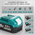 thumbnail image 3 of Batería y cargador YongerTool BL1860 18V 6.0Ah para Makita, 3 of 8