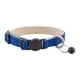 thumbnail image 1 of ¡Campaña con descuento!Collar de lino para gato, collar para cachorro, joyería ecológica con campana, collar de peluche para cachorro de algodón y lino, 1 of 3