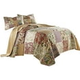 thumbnail image 2 of Chezmoi Collection Delaney 3-Piece Floral Patchwork Quilt Set, King, 2 of 5