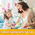 thumbnail image 6 of 6 PCS Easter Eggs Toys， Light Up Singing Spinning Top. Easter Basket Stuffers, Hunt Party Favors, Goodie Bag Fillers for 3-12 Boys Girls, 6 of 9