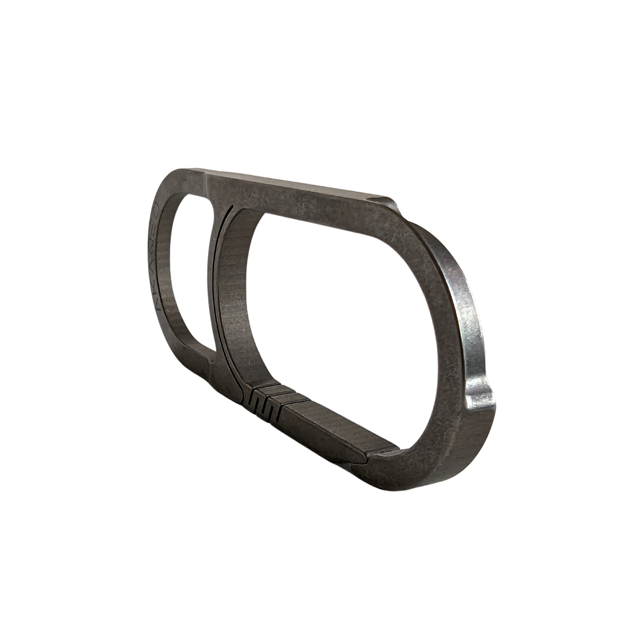 PULL | Titanium All Purpose Carabiner Bottle & Can Opener Keychain - Silver