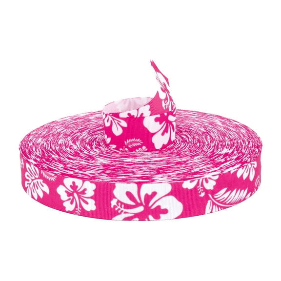 Country Brook Design® 5/8 inch Pink Hawaiian Grosgrain Ribbon, 10 Yards
