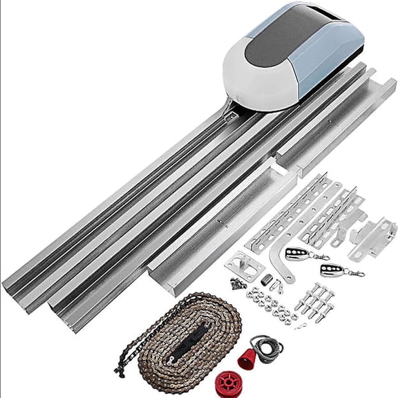 Electric Gate Opener, Heavy Duty Electric Garage Door Opener Kit,Single Swing Gate Opener with Remote
