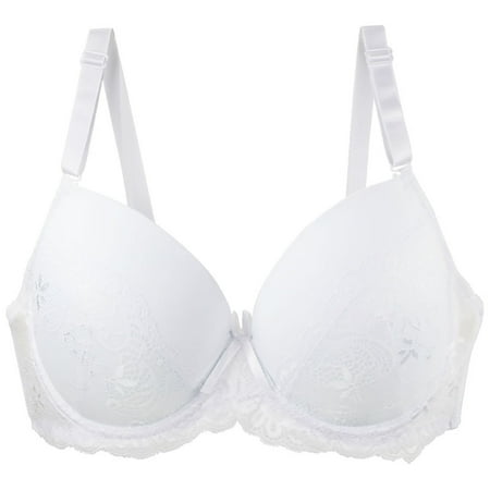 Women s Plus Size Full Coverage Underwire Unlined Lace Bra Wireless Balconette Bras Half Cups Women Bra Clearance Sports