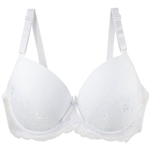 WRKEKC Bras for Women Plus Size Underwire Bra with Push Up Padding and Breathable Fabric for Daily Support