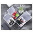 thumbnail image 5 of Caja de almacenamiento multiusos, estuche de plástico de forma Rectangular con tapa, contenedor transparente para cosas pequeñas, almacenamiento de joyas y diadema, 5 of 5