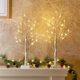 thumbnail image 3 of PEIDUO Decoraciones navideñas, árbol de abedul de 2 pies con luces LED, lámpara de árbol con luz blanca cálida, árbol espiritual de luz de hadas para decoración de chimenea de mesa interior de Navidad, 3 of 4