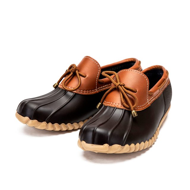 Zapatos DKSUKO para mujer, impermeables, sin cordones, planos, color marrón pato