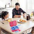 thumbnail image 4 of Binwennn Student Worker Microwave Heated Lunch Detachable Partition Silicone Sealed Lunch Self Contained Tableware Portable Lunch Divided Snack Containers Kitchen Scraps Container Rice Storage Storage, 4 of 6
