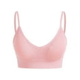 thumbnail image 4 of Women's Bra Women'S Solid Color Back Sports Bra Absorbing Gathering Sports Bra,Pink Women's Bra L, 4 of 4