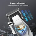 thumbnail image 3 of KM-1798 Professional Cordless Men’s Hair Clipper & Beard Trimmer – USB Rechargeable, DLC Blade, LED Display, Fade Edgers, All-In-One Grooming Kit (Perfect Gift for Men), 3 of 8