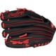 thumbnail image 5 of Guantes de béisbol Rawlings | Players Series para jóvenes de 10 pulgadas | LHT | negro/rojo, 5 of 5