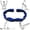 Blue, variant on Fitness Resistance Band, Number Stretch Band with Clear Markings, 8-Section Elastic Training Band for Stretching, Yoga & Strength Training