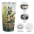 thumbnail image 6 of Raccoon Playing Guitar Tumbler with Lids And Straws Insulated Cup Reusable Stainless Steel Water Bottle Travel Mug, 6 of 8