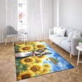 thumbnail image 4 of Boston Terrier Hello Summer Sunshine Sunflowers Spring Retro Vintage Indoor Rug Gentleman Dog Lover Gifts Carpet Living Bed Room Sofa Home Decor - 00008, 4 of 5