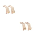 thumbnail image 1 of tssuouriy 2X Cartoon Headrest Hooks Mount Clips Multi-Purpose Strong Load-Bearing Hanger Purse Clothing Organizer Pink 2Set, 1 of 6