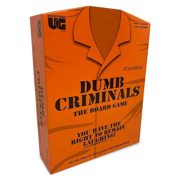 Dumb Criminals Party Game from University Games, 2 to 4 Players Ages 12 and Up