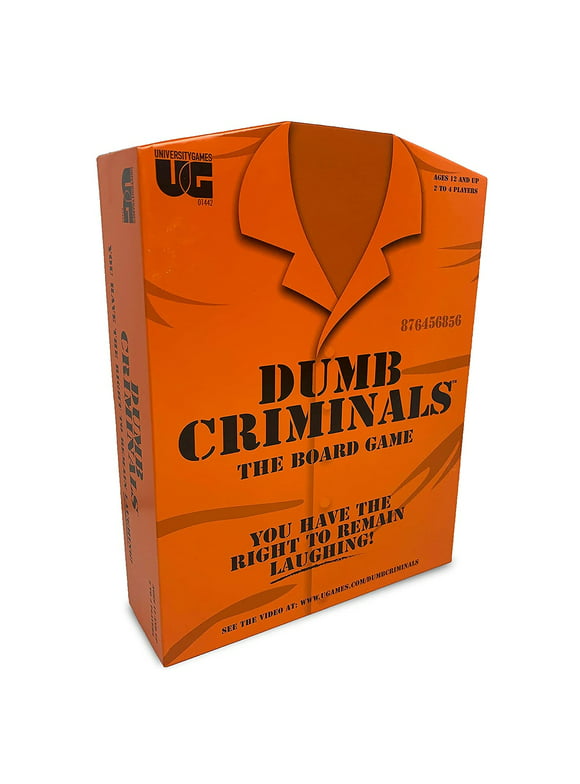 Dumb Criminals Party Game from University Games, 2 to 4 Players Ages 12 and Up