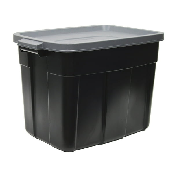 その他 Rubbermaid RoughneckStorage Box, 18 gal Rubbermaid Roughneck 18 Gal Storage Container Organizer, Black