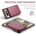 thumbnail image 7 of Mantto Case for Google Pixel Fold with Card Holder, Retro PU Leather RFID Blocking Credit Card Slots Double Magnetic Clasp Flip Kickstand Shockproof Phone Cover for Google Pixel Fold,Winered, 7 of 7