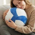 thumbnail image 4 of 8.6in Volleyball Plush Pillow Sports Themed Stuffed Toy Soft Athletic Ball Cushion for Bedroom Decor Living Room Accent Round Fluffy Team Spirit Ornament Gift, 4 of 6