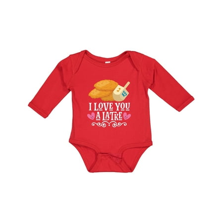 

Inktastic Hanukkah Funny Latke Gift Baby Girl Long Sleeve Bodysuit