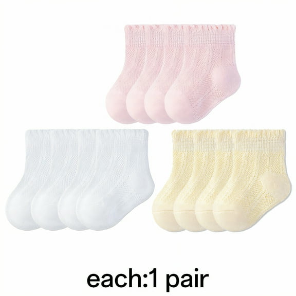 TELOLY 12Pack Toddler Socks,Lighter Foot Feel Baby Girl Socks,Socks Designed for Babies Kids Socks,Colormixing1,Xl