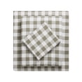 thumbnail image 1 of HOMETRENDS 3-Piece Tan Bufflalo Check Flannel Sheet Set, Twin, 1 of 6