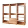 thumbnail image 3 of Dee Modular Closet System, 2 Clothing Racks, 2 Drawers, 6 Shelf, Brown Wood, 3 of 8
