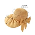 thumbnail image 3 of Yanyanz Sun Hats for Women, Womens Outdoor Casual Bow Decoration Big Head Design Sun Hat, Bucket Hats Beige One Size, 3 of 5