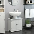 thumbnail image 2 of Modern Bathroom Vanity 24” Pedestal Sink Bathroom Vanity Cabinet - White,Wooden Bathroom Vanity, 2 of 5