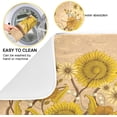 thumbnail image 5 of GZHJMY Retro Sunflowers Beee Pattern 16 x 18 Inches Absorbent Dish Drying Mat Microfiber Kitchen Countertop Table Protector Multi-Purpose Counter Rack Sink Drainer Pad, 5 of 6