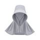 thumbnail image 3 of Sombrero con visera para el sol, plegable, de moda, para playa, para actividades al aire libre y viajes. Gris azul, 3 of 8