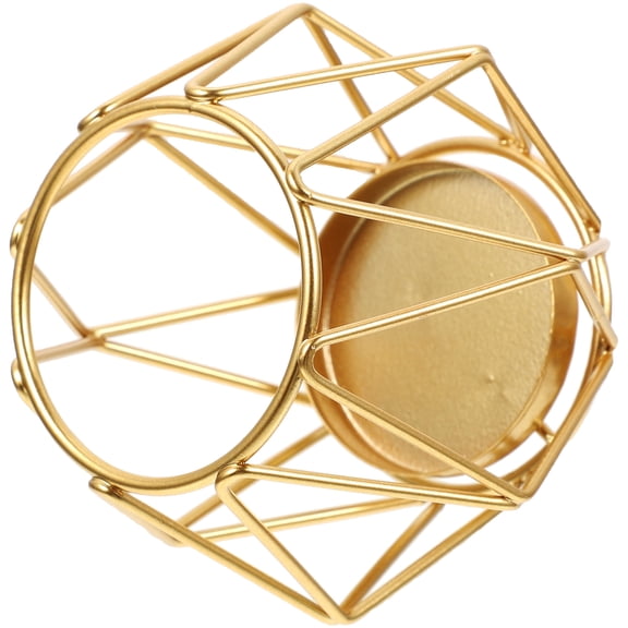 FUEENIRVA Iron Geometric Candle Holder, Elegant Wedding Centerpiece, Modern Home Decor for Living Room or Dining Table