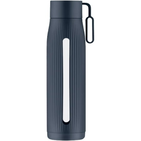

KASGMU Multi-Function Sports Water Bottle – Blender Shaker with Carry Strap & Cold Insulation (Blue)