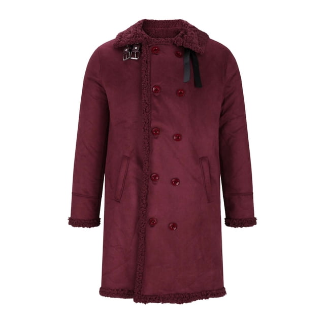 Cameland Man Mid-Length Fashion Pocket Button Leisure Time Keep Warm Solid Color Long Sleeves Cotton